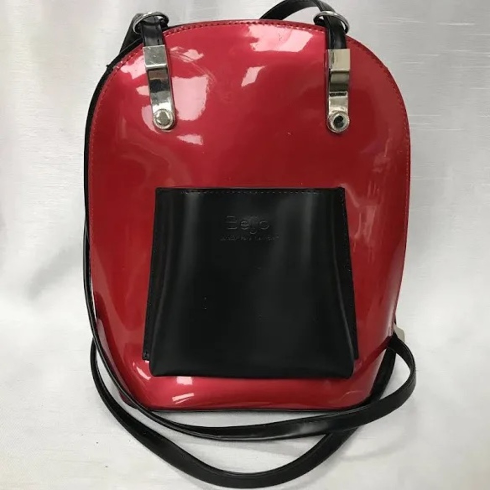 Beijo Red and Black Women's Bag